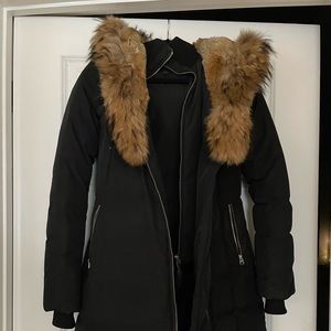 Mackage Womens Trish Down Coat with natural fur lined hood